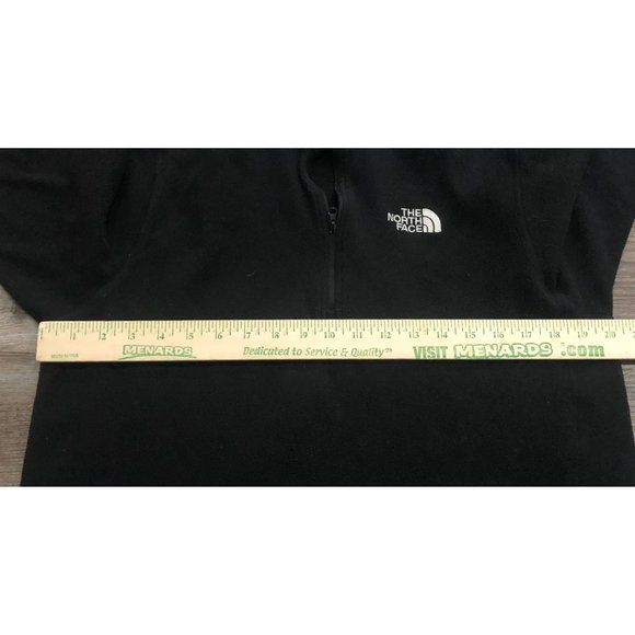 The North Face Mens Medium Black 1/4 Zip Fleece Pullover - Picture 6 of 7